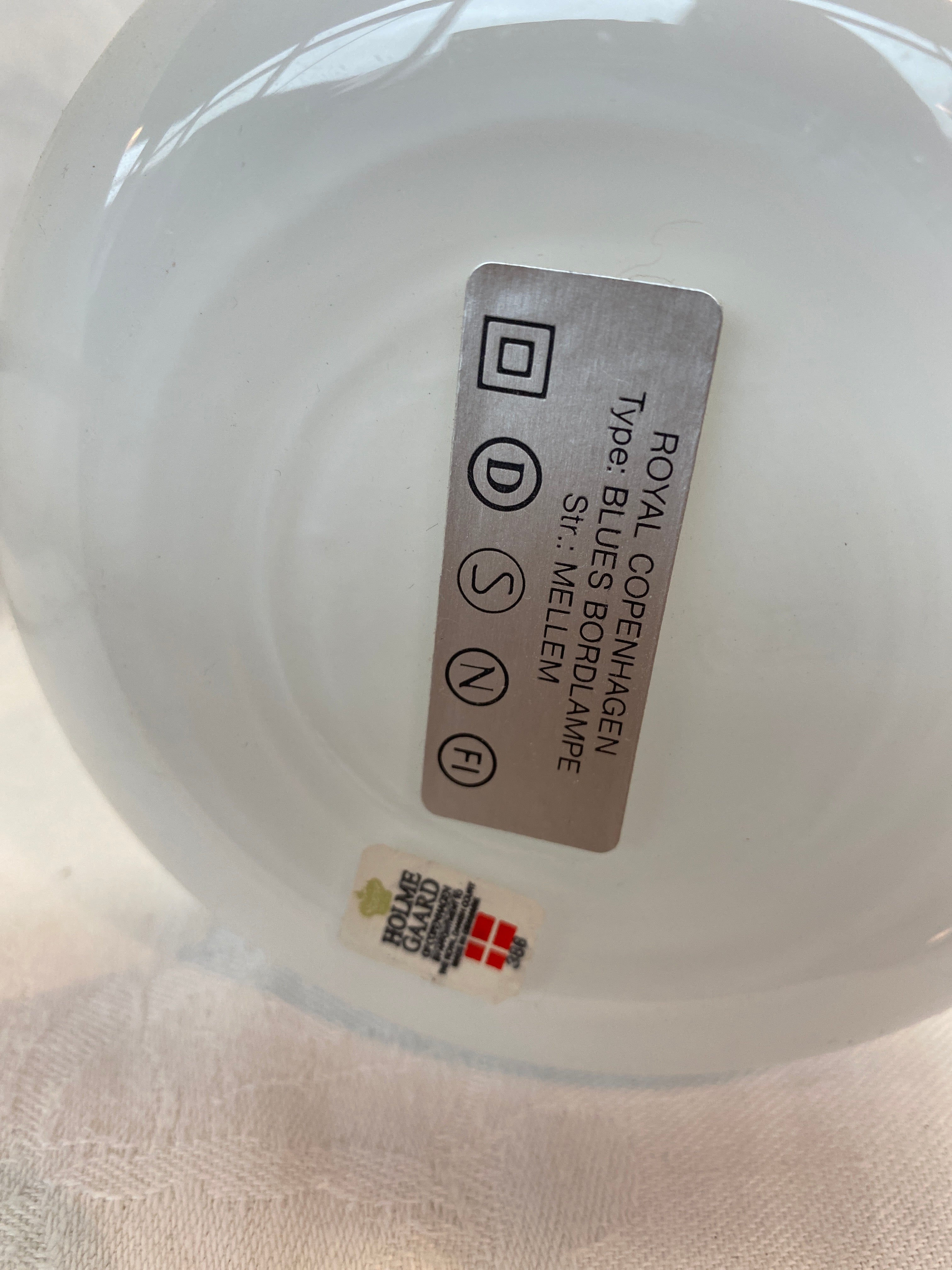 Royal Copenhagen bord lampe